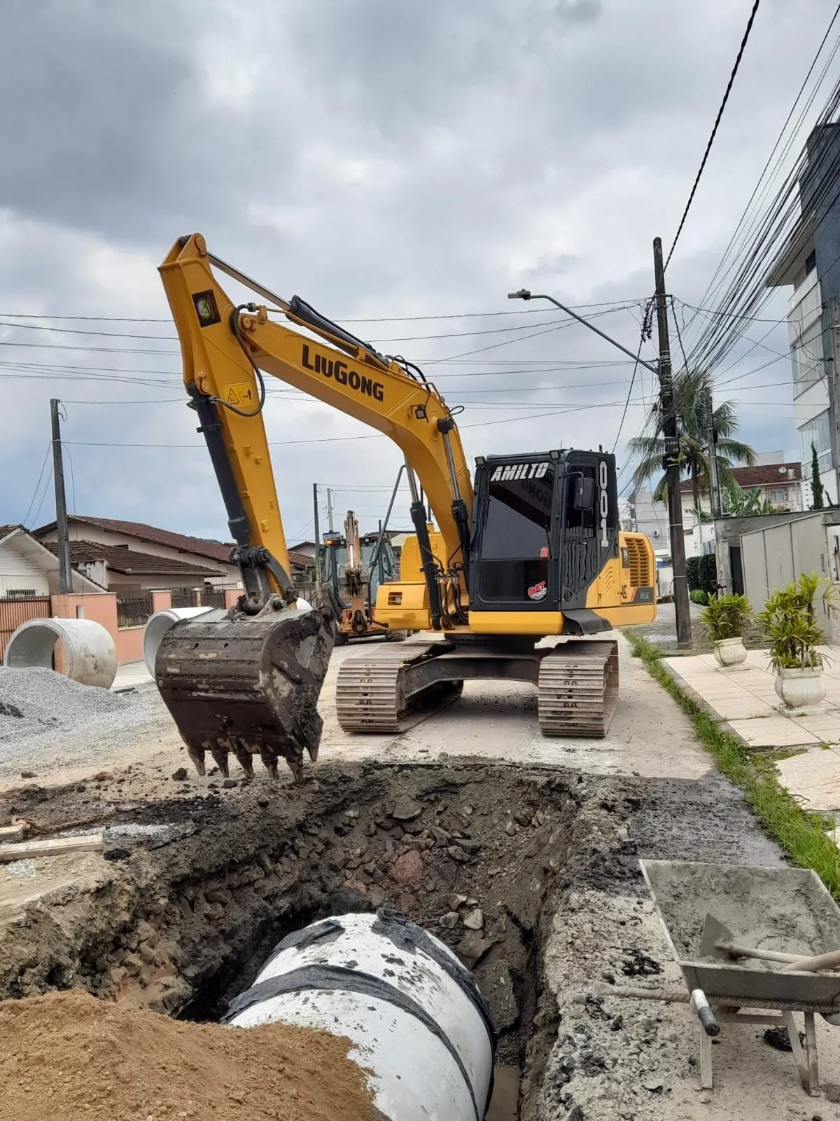 Serviço de terraplanagem